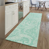 Piper Looms Mayfield Paisley AMF654 Teal Machine Washable Area Rug Runner Lifestyle Image Feature