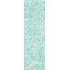 Piper Looms Mayfield Paisley AMF654 Teal Machine Washable Area Rug Runner Main Image