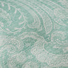 Piper Looms Mayfield Paisley AMF654 Teal Machine Washable Area Rug Swatch Image