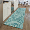 Piper Looms Mayfield Paisley AMF654 Turquoise Machine Washable Area Rug Runner Lifestyle Image Feature