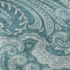 Piper Looms Mayfield Paisley AMF654 Turquoise Machine Washable Area Rug Swatch Image