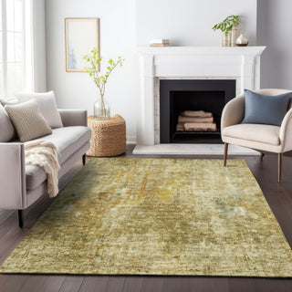 Piper Looms Mayfield Abstract AMF655 Brown Machine Washable Area Rug Lifestyle Image Feature