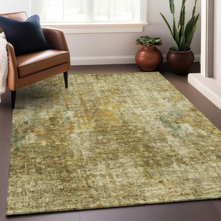 Piper Looms Mayfield Abstract AMF655 Brown Machine Washable Area Rug Lifestyle Image Feature