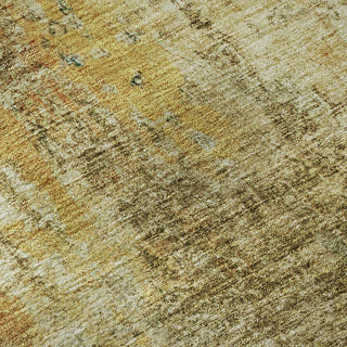 Piper Looms Mayfield Abstract AMF655 Brown Machine Washable Area Rug Swatch Image