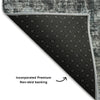 Piper Looms Mayfield Abstract AMF655 Gray Machine Washable Area Rug Backing Image