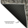 Piper Looms Mayfield Abstract AMF655 Mocha Machine Washable Area Rug Backing Image