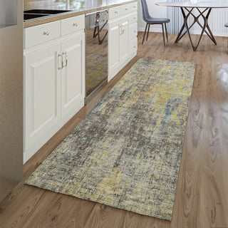 Piper Looms Mayfield Abstract AMF655 Mocha Machine Washable Area Rug Runner Lifestyle Image Feature