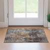 Piper Looms Mayfield Abstract AMF655 Taupe Machine Washable Area Rug Scatter Lifestyle Image Feature
