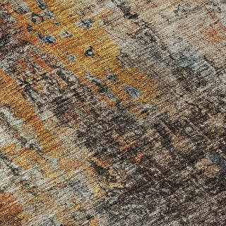 Piper Looms Mayfield Abstract AMF655 Taupe Machine Washable Area Rug Swatch Image