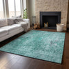 Piper Looms Mayfield Abstract AMF655 Teal Machine Washable Area Rug Lifestyle Image Feature