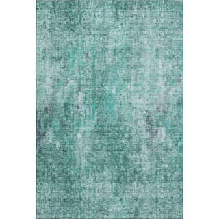 Piper Looms Mayfield Abstract AMF655 Teal Machine Washable Area Rug main image