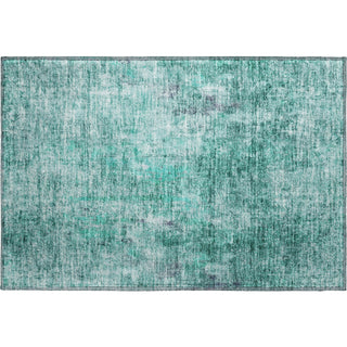 Piper Looms Mayfield Abstract AMF655 Teal Machine Washable Area Rug Scatter Main Image