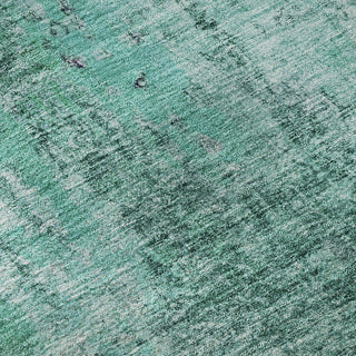 Piper Looms Mayfield Abstract AMF655 Teal Machine Washable Area Rug Swatch Image