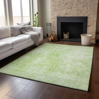 Piper Looms Mayfield Abstract AMF656 Aloe Machine Washable Area Rug Lifestyle Image Feature