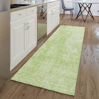 Piper Looms Mayfield Abstract AMF656 Aloe Machine Washable Area Rug Runner Lifestyle Image Feature