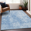 Piper Looms Mayfield Abstract AMF656 Blue Machine Washable Area Rug Lifestyle Image Feature