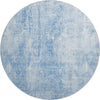 Piper Looms Mayfield Abstract AMF656 Blue Machine Washable Area Rug Round Main Image