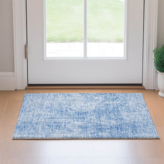 Piper Looms Mayfield Abstract AMF656 Blue Machine Washable Area Rug Scatter Lifestyle Image Feature
