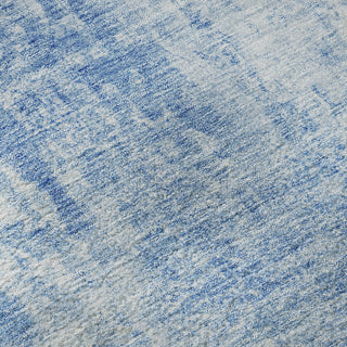 Piper Looms Mayfield Abstract AMF656 Blue Machine Washable Area Rug Swatch Image
