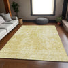 Piper Looms Mayfield Abstract AMF656 Gold Machine Washable Area Rug Lifestyle Image Feature
