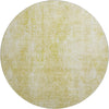 Piper Looms Mayfield Abstract AMF656 Gold Machine Washable Area Rug Round Main Image