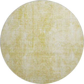Piper Looms Mayfield Abstract AMF656 Gold Machine Washable Area Rug Round Main Image