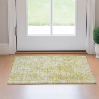 Piper Looms Mayfield Abstract AMF656 Gold Machine Washable Area Rug Scatter Lifestyle Image Feature