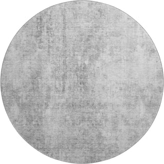 Piper Looms Mayfield Abstract AMF656 Gray Machine Washable Area Rug Round Main Image