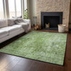 Piper Looms Mayfield Abstract AMF656 Olive Machine Washable Area Rug Lifestyle Image Feature