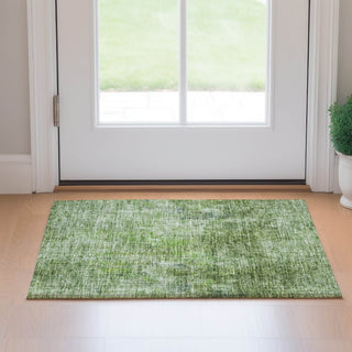 Piper Looms Mayfield Abstract AMF656 Olive Machine Washable Area Rug Scatter Lifestyle Image Feature