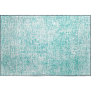 Piper Looms Mayfield Abstract AMF656 Teal Machine Washable Area Rug Scatter Main Image