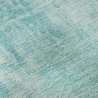 Piper Looms Mayfield Abstract AMF656 Teal Machine Washable Area Rug Swatch Image