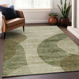 Piper Looms Mayfield Art Deco AMF657 Beige Machine Washable Area Rug Lifestyle Image Feature