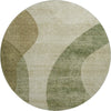 Piper Looms Mayfield Art Deco AMF657 Beige Machine Washable Area Rug Round Main Image