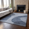 Piper Looms Mayfield Art Deco AMF657 Blue Machine Washable Area Rug Lifestyle Image Feature