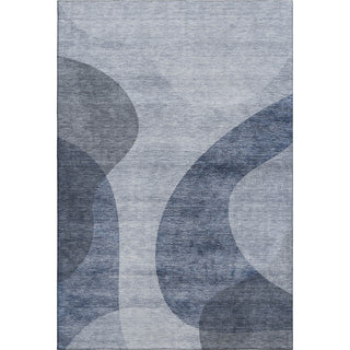 Piper Looms Mayfield Art Deco AMF657 Blue Machine Washable Area Rug main image
