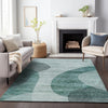 Piper Looms Mayfield Art Deco AMF657 Green Machine Washable Area Rug Lifestyle Image Feature