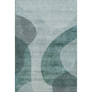 Piper Looms Mayfield Art Deco AMF657 Green Machine Washable Area Rug main image