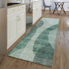 Piper Looms Mayfield Art Deco AMF657 Green Machine Washable Area Rug Runner Lifestyle Image Feature