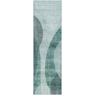 Piper Looms Mayfield Art Deco AMF657 Green Machine Washable Area Rug Runner Main Image