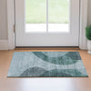 Piper Looms Mayfield Art Deco AMF657 Green Machine Washable Area Rug Scatter Lifestyle Image Feature
