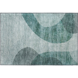 Piper Looms Mayfield Art Deco AMF657 Green Machine Washable Area Rug Scatter Main Image