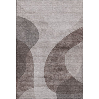 Piper Looms Mayfield Art Deco AMF657 Mocha Machine Washable Area Rug main image
