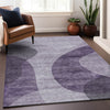 Piper Looms Mayfield Art Deco AMF657 Purple Machine Washable Area Rug Lifestyle Image Feature