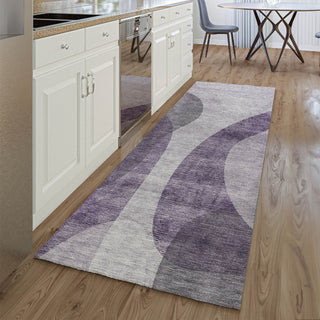 Piper Looms Mayfield Art Deco AMF657 Purple Machine Washable Area Rug Runner Lifestyle Image Feature