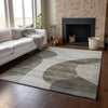 Piper Looms Mayfield Art Deco AMF657 Taupe Machine Washable Area Rug Lifestyle Image Feature
