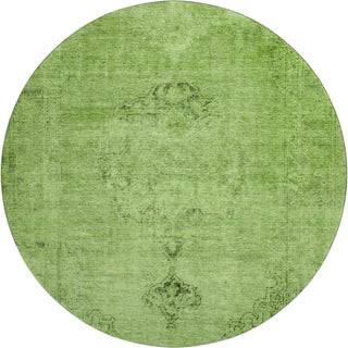 Piper Looms Mayfield Oriental AMF658 Aloe Machine Washable Area Rug Round Main Image