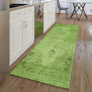 Piper Looms Mayfield Oriental AMF658 Aloe Machine Washable Area Rug Runner Lifestyle Image Feature