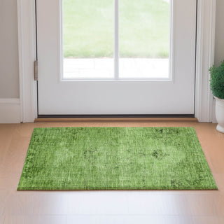 Piper Looms Mayfield Oriental AMF658 Aloe Machine Washable Area Rug Scatter Lifestyle Image Feature