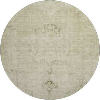 Piper Looms Mayfield Oriental AMF658 Beige Machine Washable Area Rug Round Main Image
